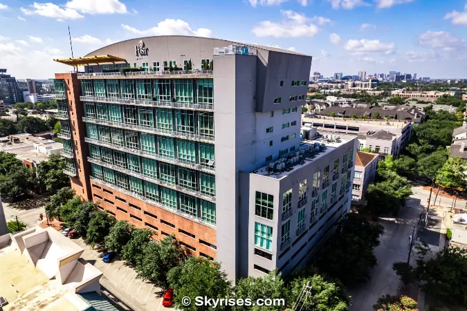 Rise Lofts Houston mid-rise residential building