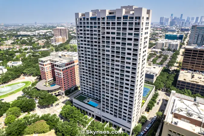 Warwick Towers Houston high-rise condominium building